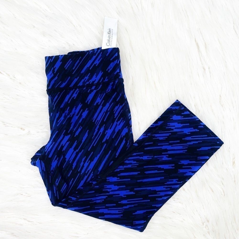 Calvin Klein Blue Performance Tights - Picture 2 of 3